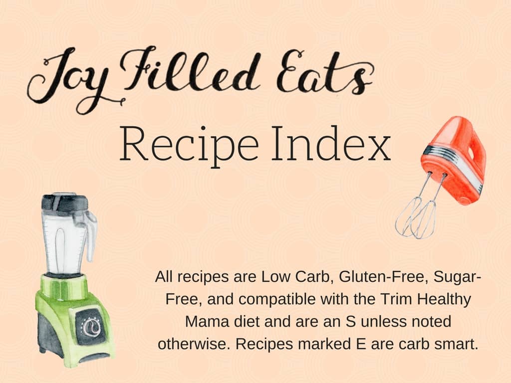 Joy Filled Eats recipe index card