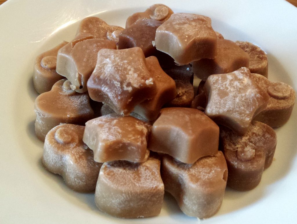 plate full of maple sugar candies