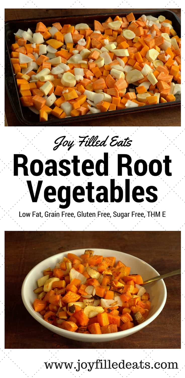 pinterest image for roasted root vegetables