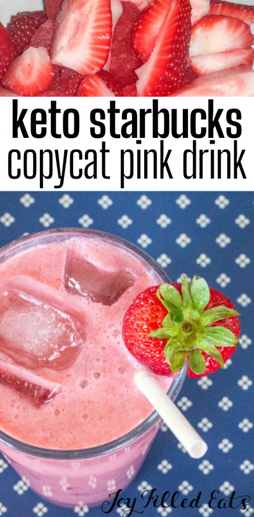 pinterest image for pink drink recipe