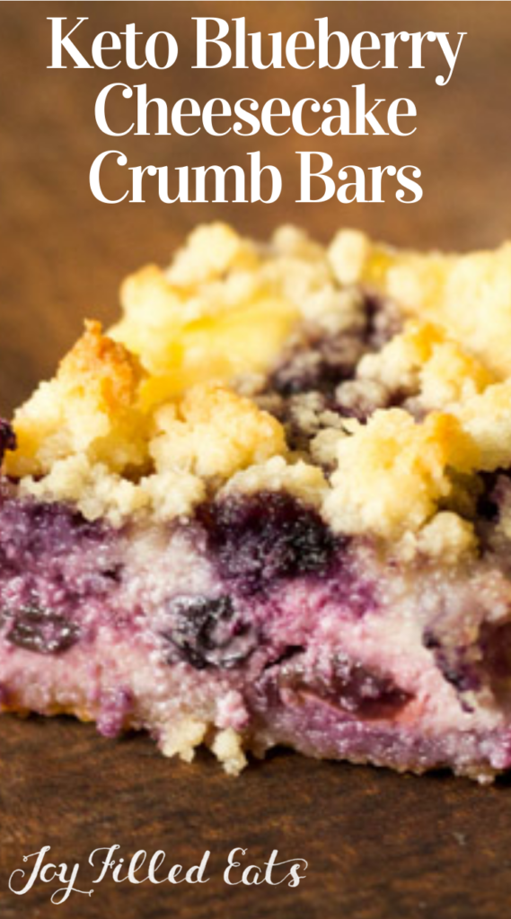 pinterest image for lemon blueberry cheesecake crumb bars