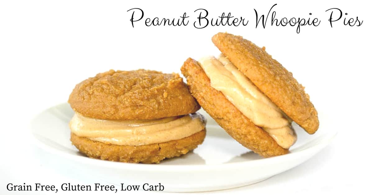 Peanut Butter Whoopie Pies Low Carb Keto THM Cookies Joy Filled Eats