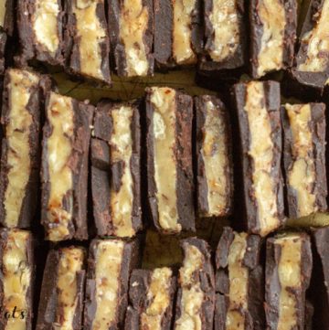 close up of the keto toffee candy