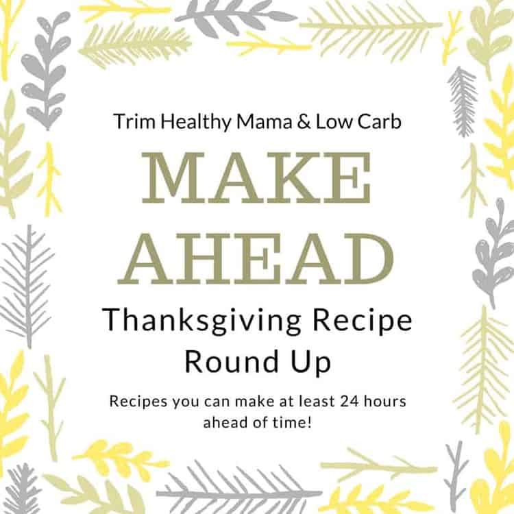 recipe card for make ahead Thanksgiving recipes