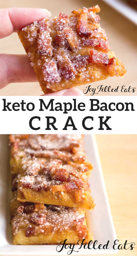 pinterest image for keto maple bacon crack