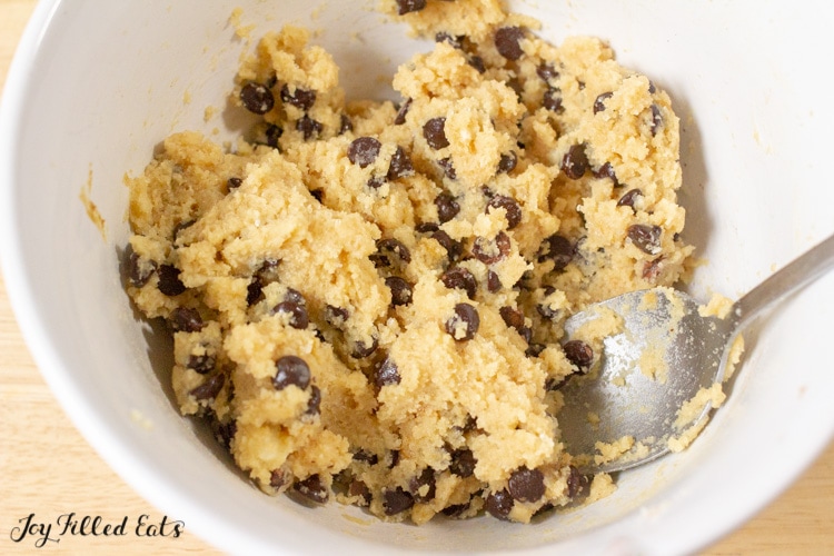 bowl of cookie dough