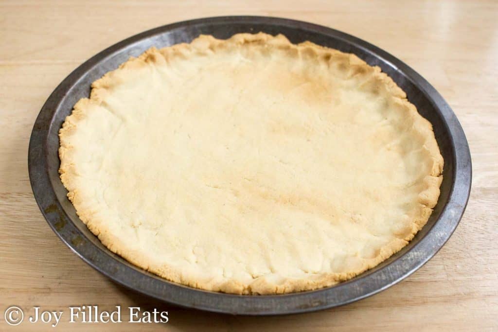 Pie crust pressed into pie tin for Lemon Ricotta Pie