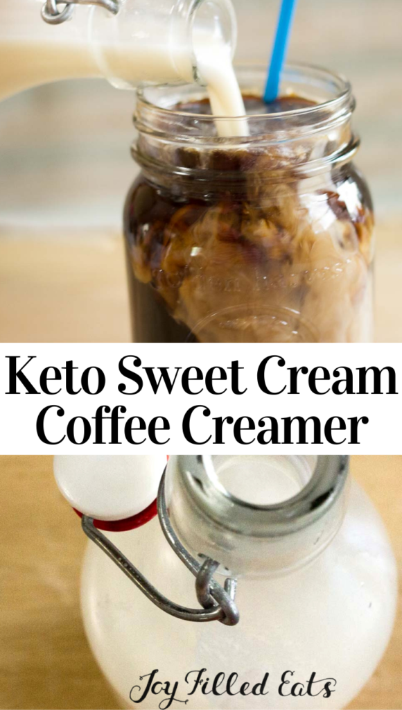 pinterest image for keto coffee creamer
