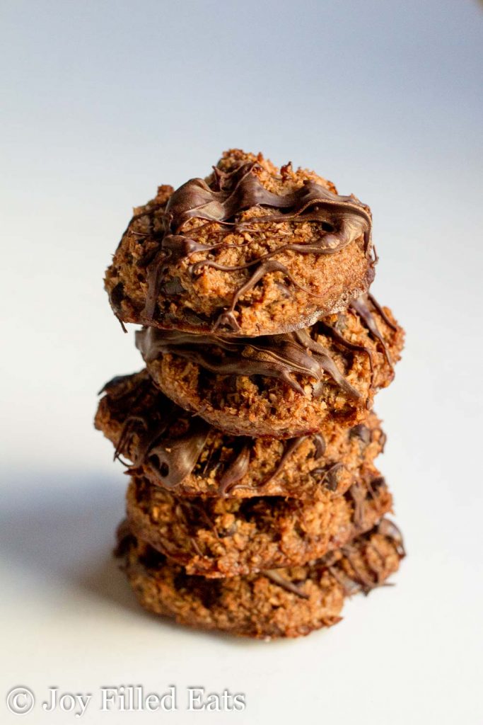 stack of easy chocolate macaroons