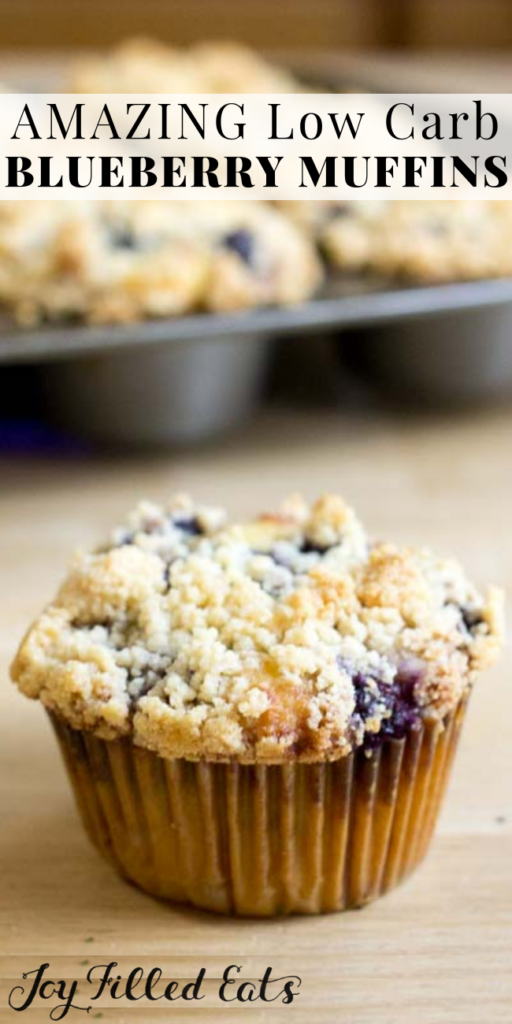 pinterest image for blueberry muffins