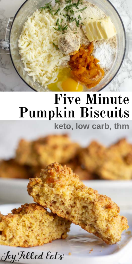 pinterest image for 5 minute pumpkin biscuits