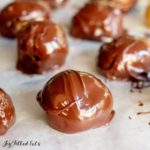 peanut butter balls covered in chocolate