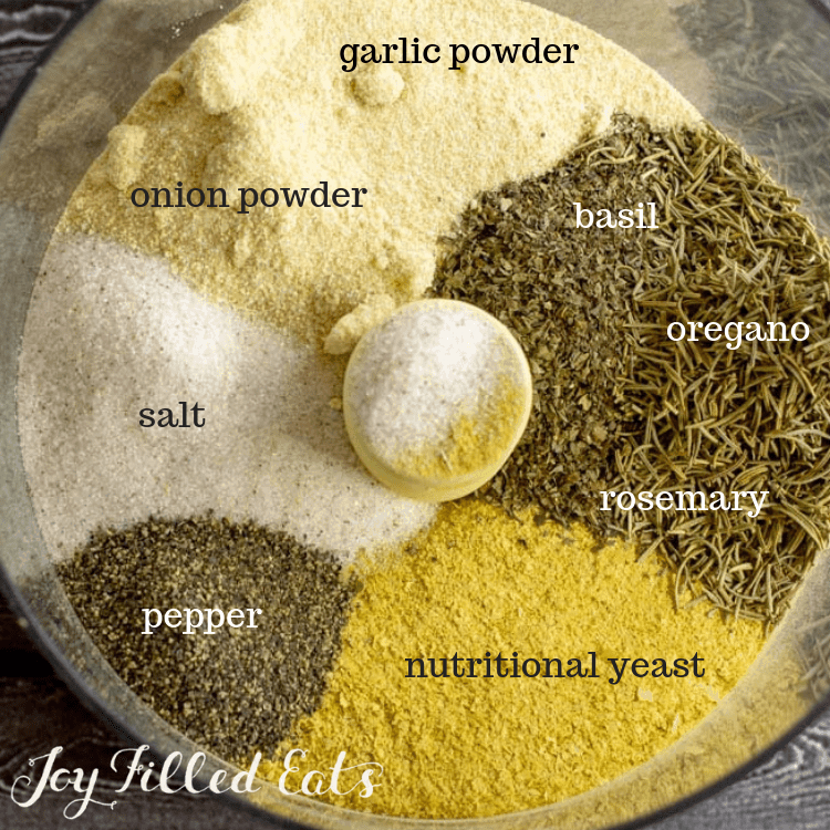 ingredients in a food processor before being combined