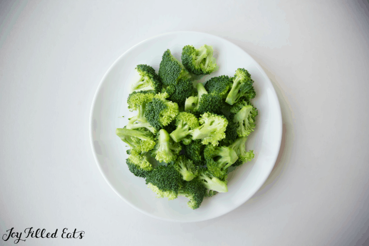 plate of broccoli florets