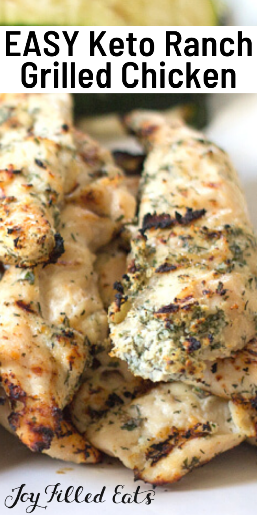 pinterest image for ranch grilled chicken