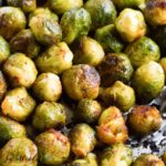 grilled Brussels sprouts close up