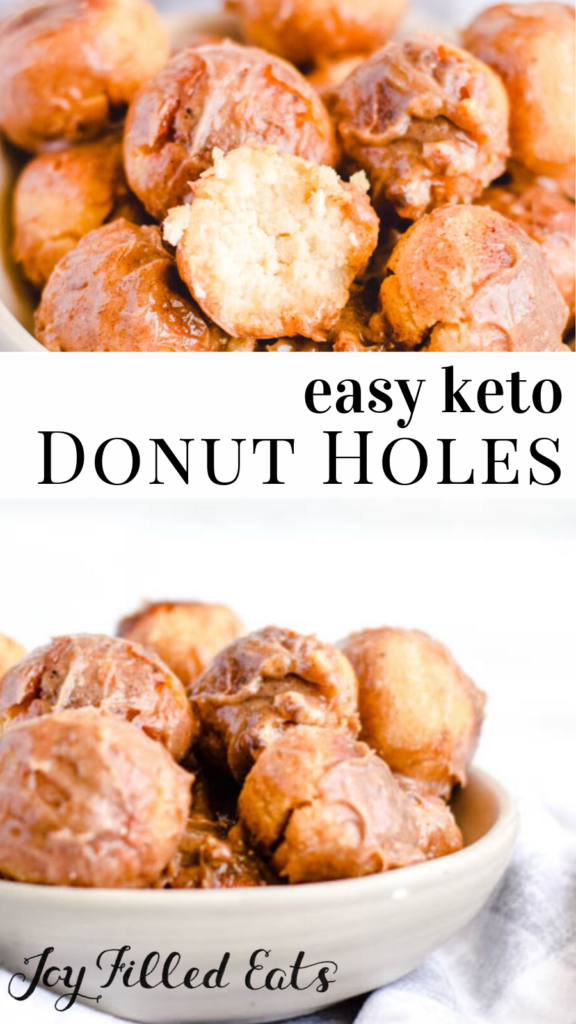pinterest image for keto donut holes