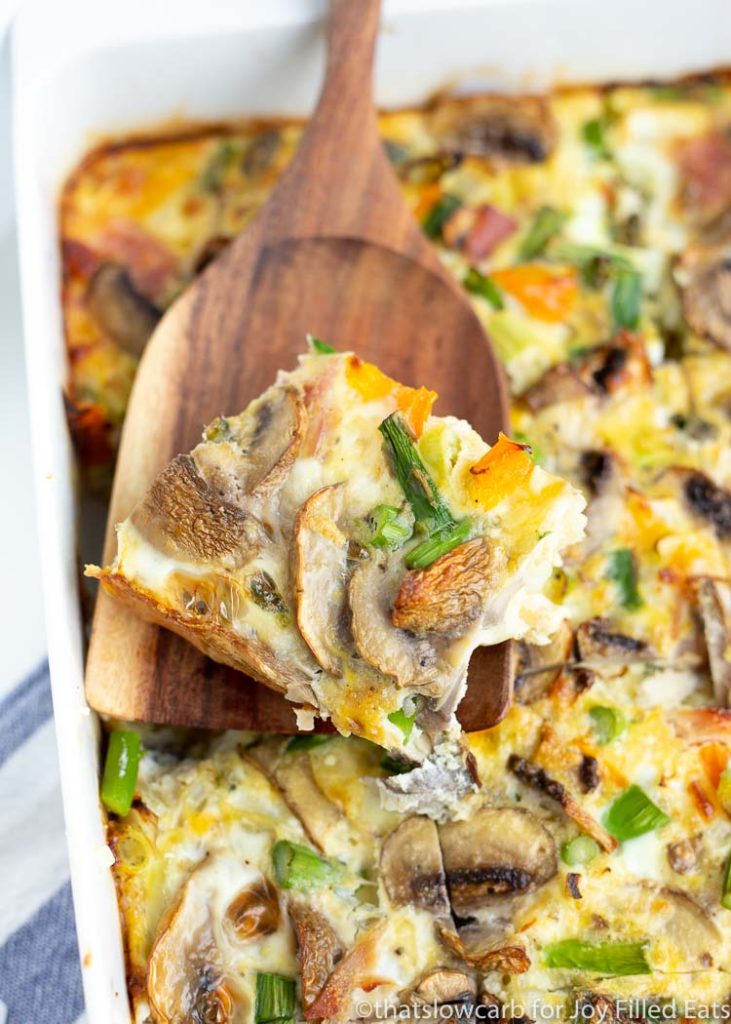 Baked Frittata - Keto, Low Carb, Gluten-Free, Grain-Free, THM S