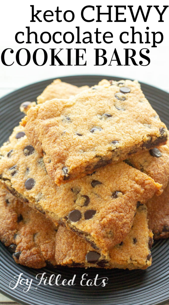 pinterest image for chocolate chip cookie bars