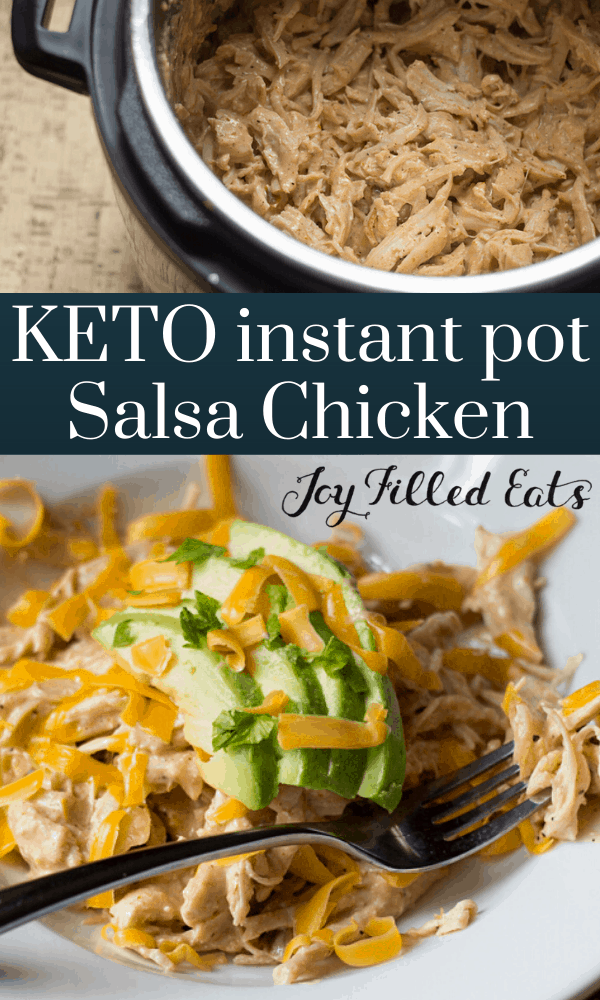 pinterest image for keto salsa chicken