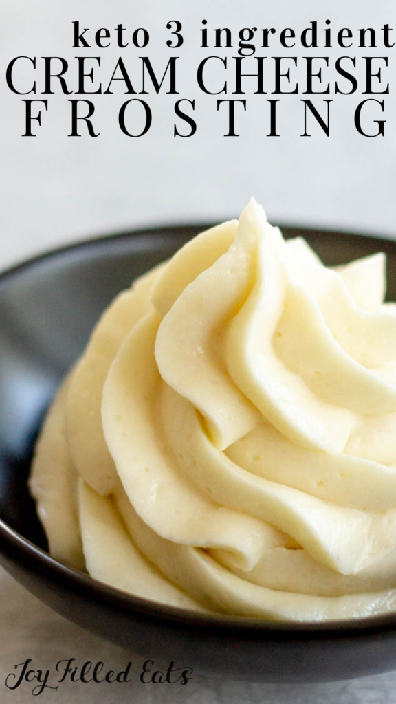 pinterest image for cream cheese frosting
