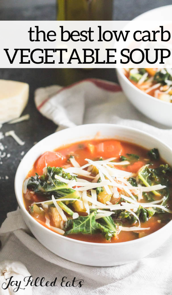 pinterest image for vegetable soup