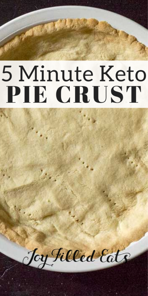 pinterest image for keto pie crust