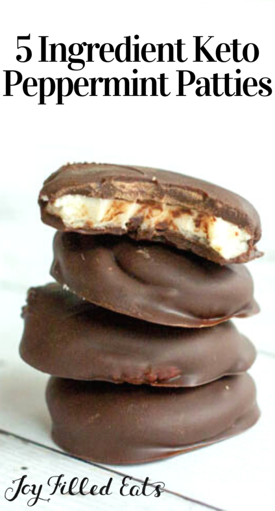 pinterest image for homemade peppermint patties