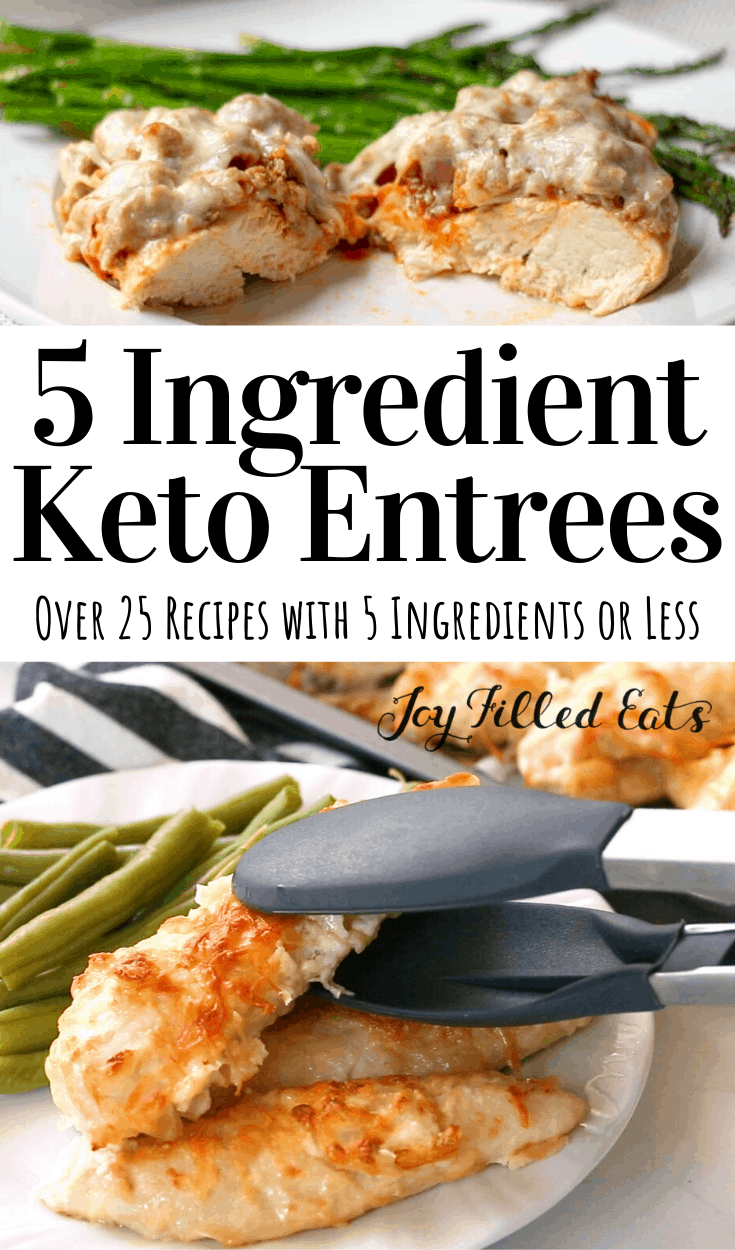 pinterest images for 5 ingredient keto entrees