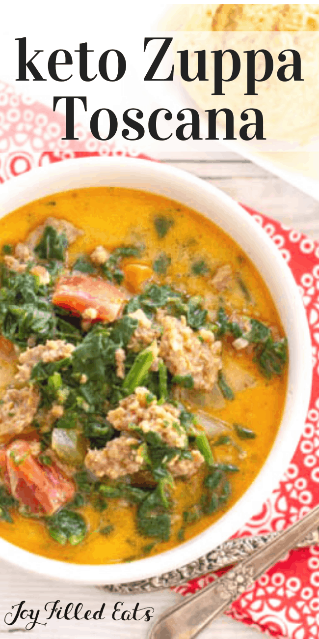 Keto Zuppa Toscana - Low Carb, Gluten-Free, Quick & EASY