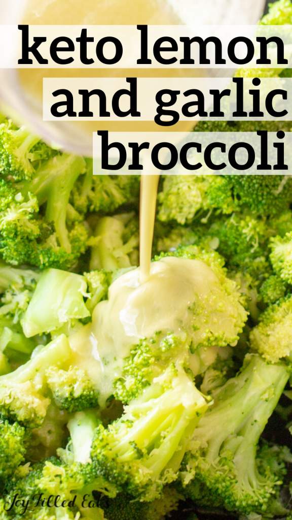 pinterest image for keto broccoli