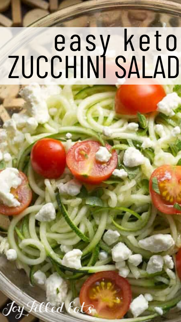 pinterest image for zucchini salad