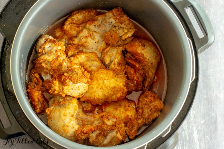 cooked chicken in the instant pot