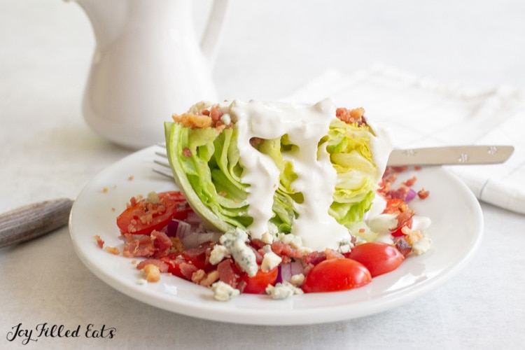 plate of iceberg salad
