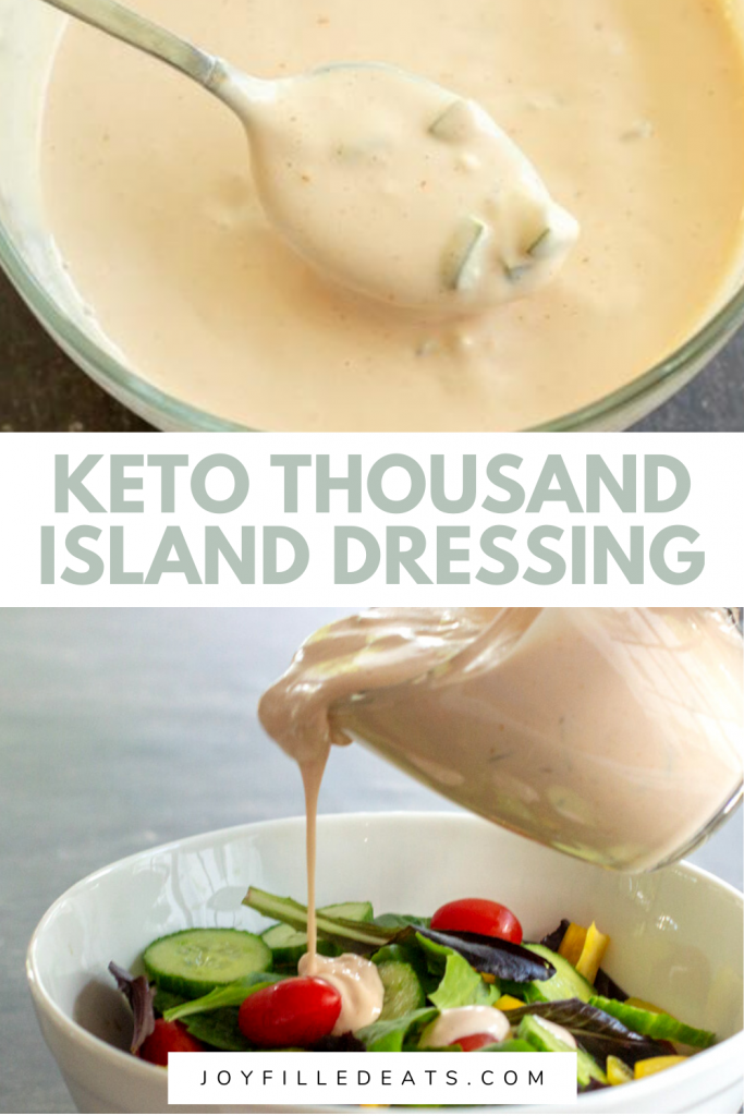 pinterest image for keto thousand island dressing