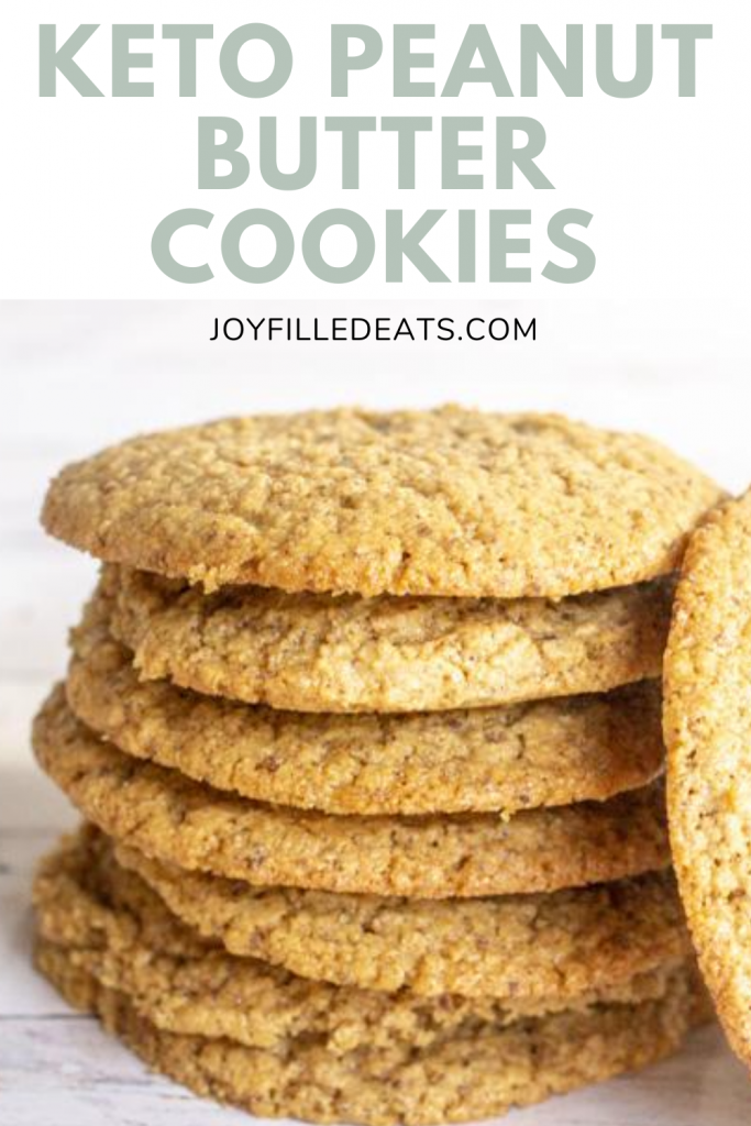 pinterest image for almond flour peanut butter cookies