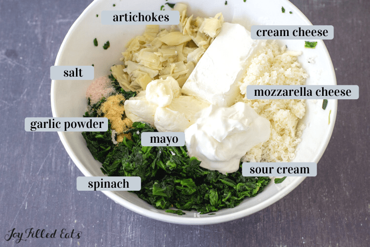 ingredients for the filling in a white bowl