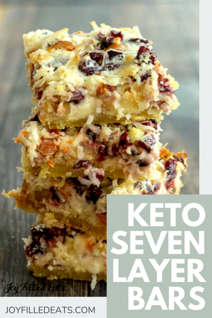 pinterest image for white chocolate cranberry seven layer bars