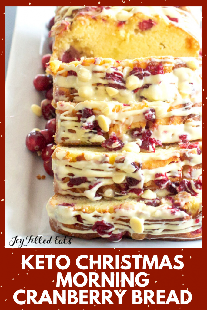 pinterest image for white chocolate cranberry bread