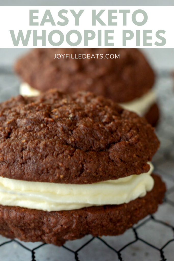 pinterest image for keto chocolate cookies