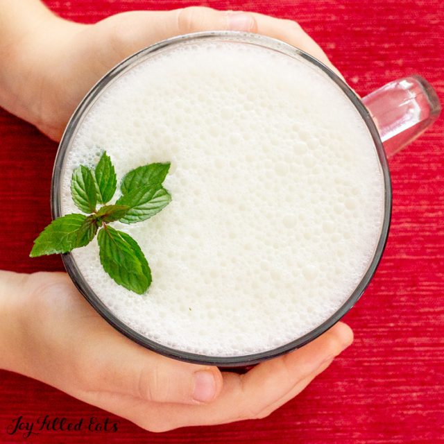 Peppermint White Hot Chocolate - Keto, Low Carb, Easy | Joy Filled Eats