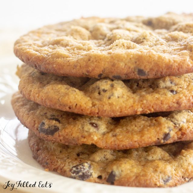 Keto Almond Flour Chocolate Chip Cookies