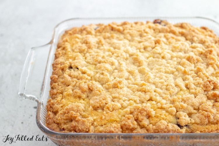 golden brown crumb topping