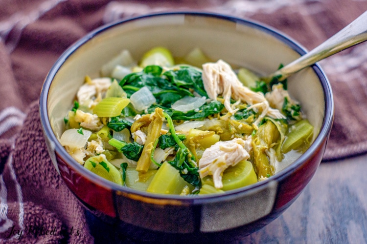 bowl of whole30 chicken soup
