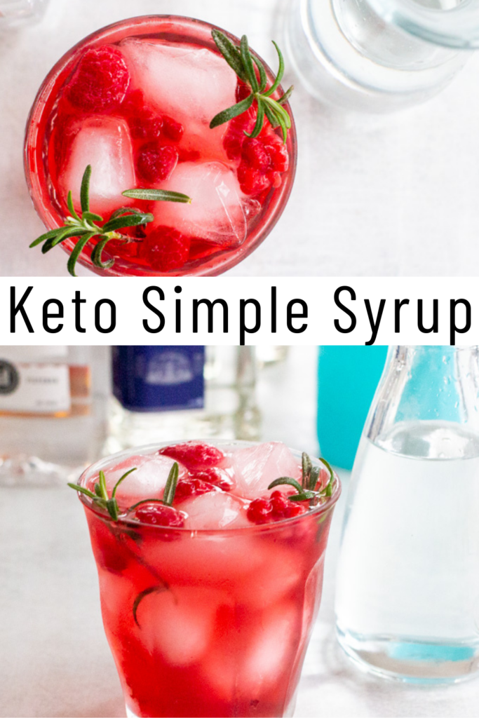 pinterest image for keto simple syrup
