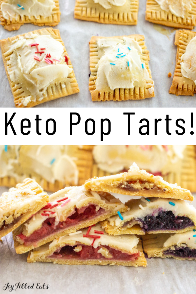 pinterest image for keto pop tarts