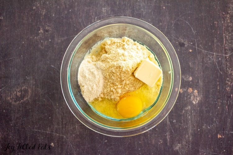 bowl of ingredients for the pastry dough