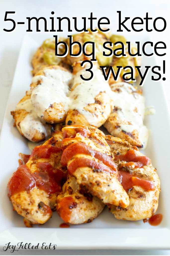 pinterest image for keto barbecue sauce