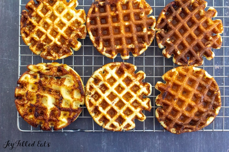 waffles on a cooling rack