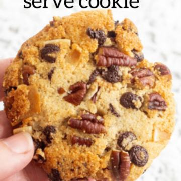 pinterest image for single serve cookie